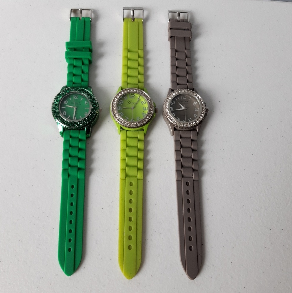 3 Rhinestone watches